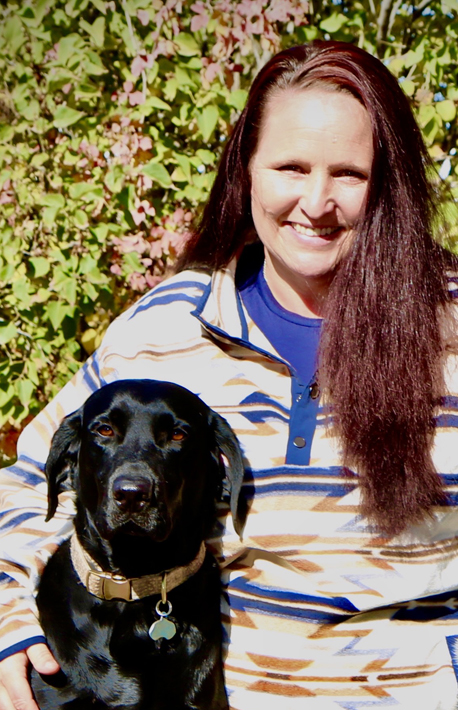 Image of Jennie Hudson with dog